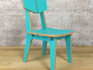 chairs colorset domino mimi 3D Model