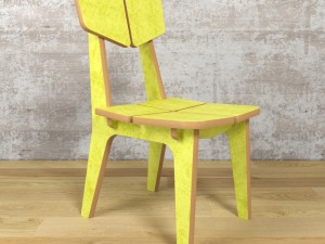 chairs colorset domino mimi 3D Model