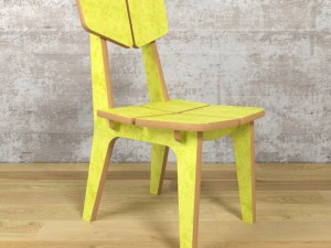 chairs colorset domino mimi 3D Model