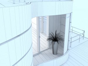 the facade of the house in tokyo Modèle 3D