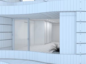 the facade of the house in tokyo 3D Model