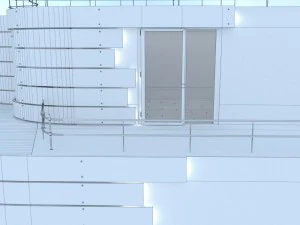 the facade of the house in tokyo 3D Model