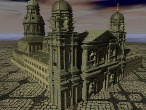 theatinerkirche church 3D Model