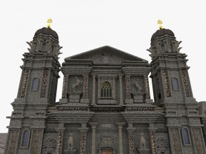 theatinerkirche church Modello 3D