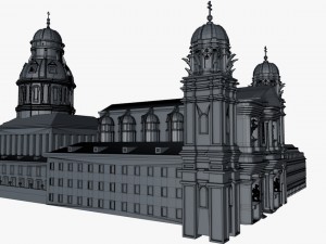 theatinerkirche church Modello 3D