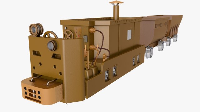 trolley 3D Model .c4d .max .obj .3ds .fbx .stl .blend 