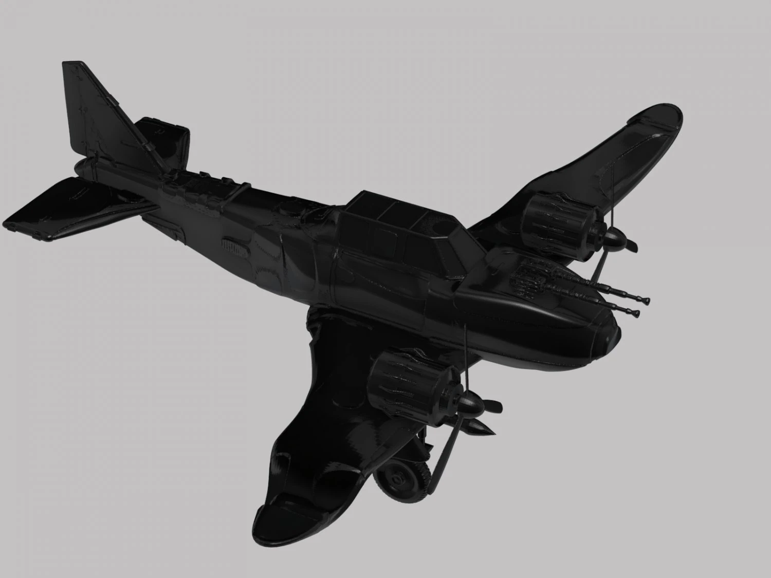 war plane 3D Print Model .c4d .max .obj .3ds .fbx .stl .blend