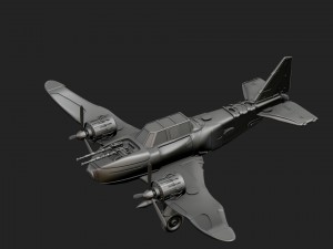 war plane Modelo de Impressão 3D