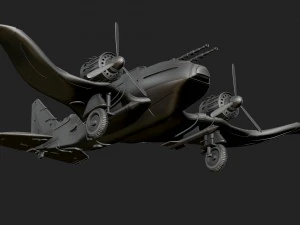 war plane 3D Print Model
