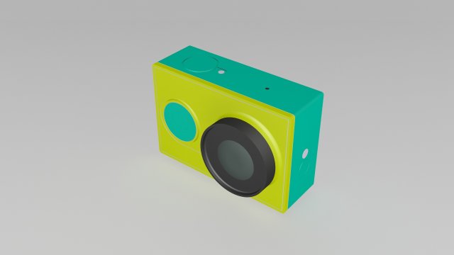 action video camera Model 3D .c4d .max .obj .3ds .fbx .stl .blend 