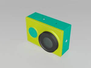 액션 비디오 카메라 3D 모델