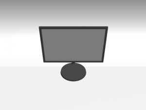 tft screen pc tv 215 3D 模型
