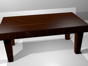 tavolo classico in legno Modello 3D