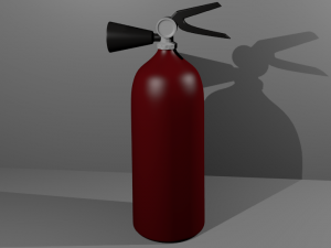 simple fire extinguisher Modello 3D