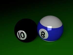 billiard balls 3D Model