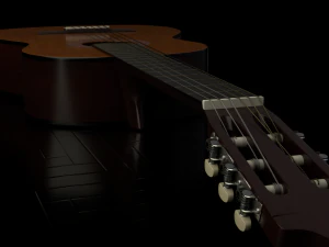 雅马哈 C40 - 古典吉他 3D 模型