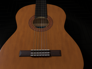 yamaha c40 - classical guitar Modello 3D