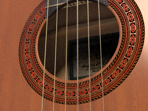 yamaha c40 - classical guitar Modello 3D