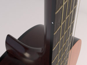 yamaha c40 - classical guitar Modello 3D