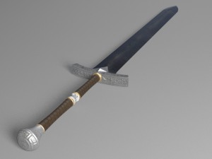ice - ned stark sword 3D Model