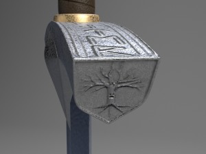 ice - ned stark sword 3D Model