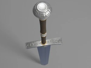 ice - ned stark sword 3D Model