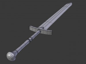 ice - ned stark sword 3D Model