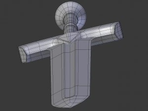 ice - ned stark sword 3D Model
