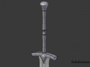 ice - ned stark sword 3D Model