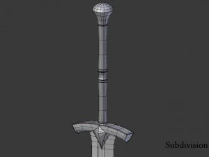 ice - ned stark sword 3D Model