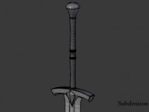 ice - ned stark sword 3D Model