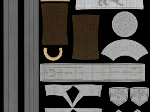 ice - ned stark sword 3D Model