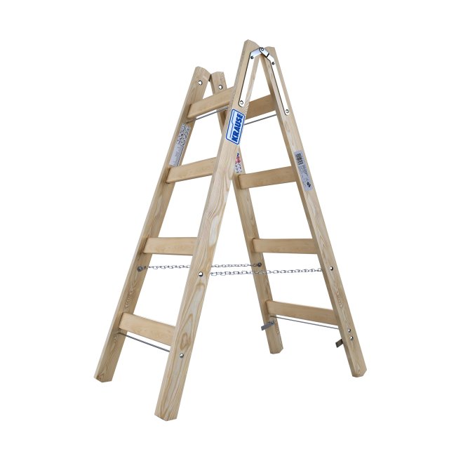Two sided step outlet ladder