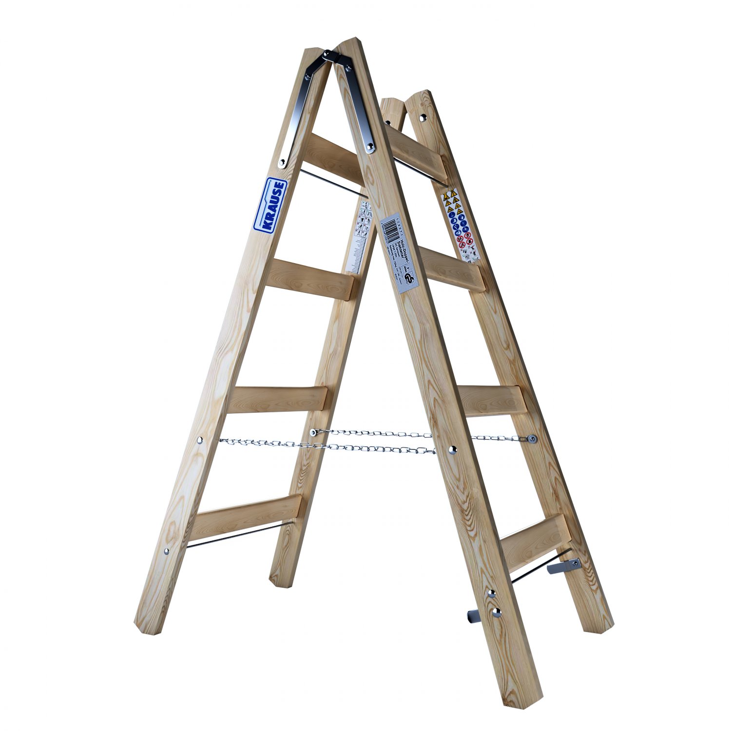 8 foot wooden shop step ladder
