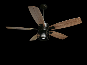 Galveston ceiling fan 52 inches for outdoor use from Quorum USA 3D 모델