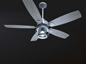 Galveston ceiling fan 52 inches for outdoor use from Quorum USA 3D 모델