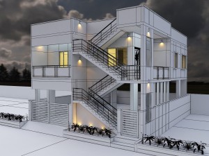 residential building Model 3D