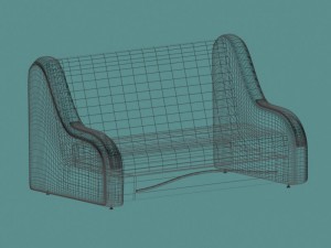 sofa bed 3D-Modell