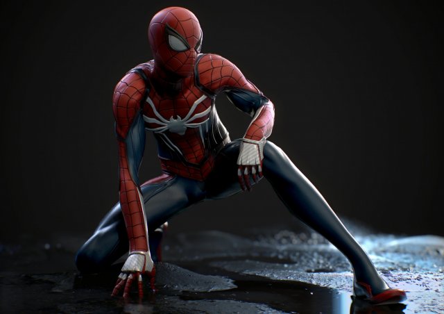 spider man Model 3D .c4d .max .obj .3ds .fbx .stl .blend 