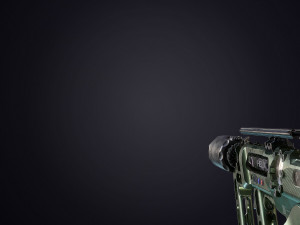 sci-fi helix rifle 3D Model