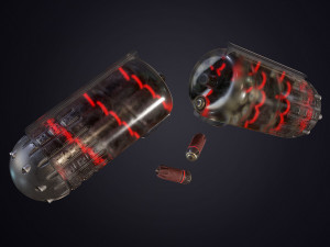 sci-fi helix rifle 3D Model