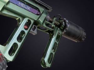 sci-fi helix rifle 3D Model