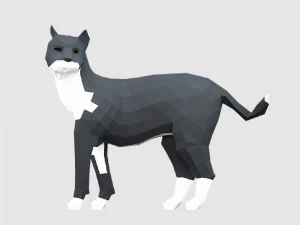 farm animals pack low-poly 3D Model
