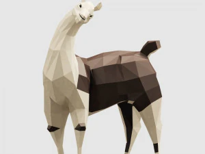 farm animals pack low-poly 3D Model