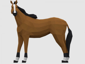 farm animals pack low-poly Modello 3D