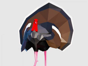 farm animals pack low-poly 3D Model