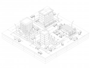 cartoon lowpoly city free game pack free low-poly Modèle 3D