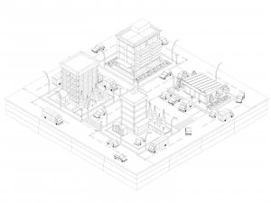 cartoon lowpoly city pacote de jogos gr&aacute;tis low-poly gr&aacute;tis Modelo 3D