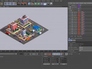 cartoon lowpoly city pacote de jogos gr&aacute;tis low-poly gr&aacute;tis Modelo 3D