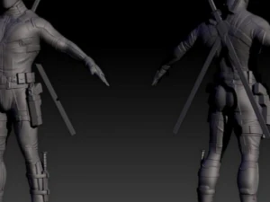deadpool comix character 3D Model